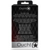 Ouch! Bijou anal Round Gem M 7 x 3.3 cm Argenté-Rouge